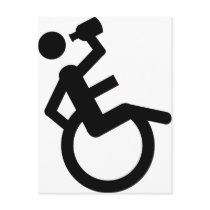 wheelchair boozer wheel chair postcards