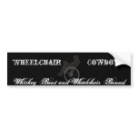 wheelchair cowboy bumper stickers