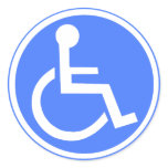 WHEELCHAIR PARKING ZONE stickers