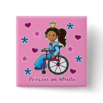 Wheelchair Princess Pins