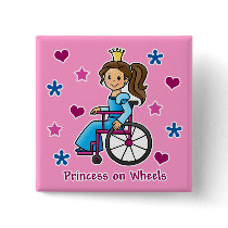 Wheelchair Princess Button