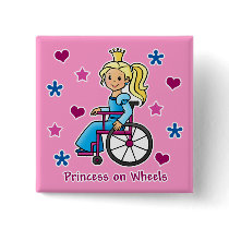 Wheelchair Princess Button
