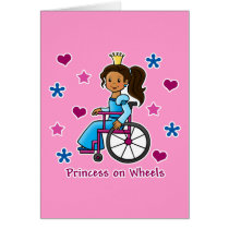 Wheelchair Princess Greeting Cards