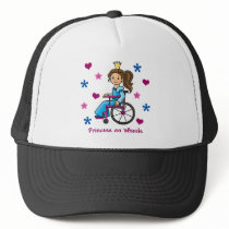 Wheelchair Princess Trucker Hats