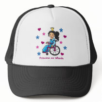 Wheelchair Princess Trucker Hats
