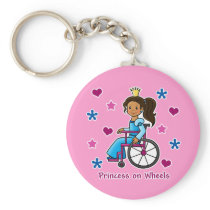 Wheelchair Princess Key Chains