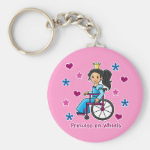 Wheelchair Princess Keychains