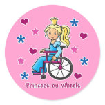 Wheelchair Princess stickers