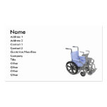 WheelchairBlueSeat073110, Name, Address 1, Addr... Business Card Template