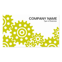 Wheels of Industry - Banana Yellow and White Business Cards