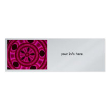 Wheels of Pink Satin Business Card - skinny