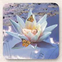 When a little baby goes to sleep beverage coasters