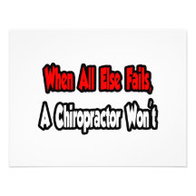 When All Else Fails, A Chiropractor Won't Custom Invitations