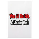When All Else Fails, A Librarian Won't stationery