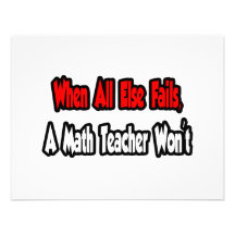 When All Else Fails, A Math Teacher Won't Personalized Invites