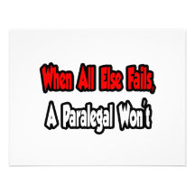 When All Else Fails, A Paralegal Won't Personalized Invite