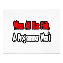 When All Else Fails, A Programmer Won't Personalized Invitation