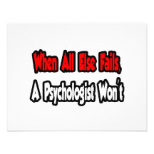 When All Else Fails, A Psychologist Won't Personalized Announcement