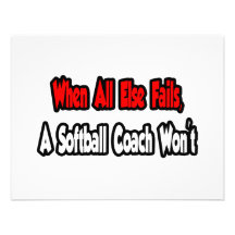 When All Else Fails, A Softball Coach Won't Personalized Invites