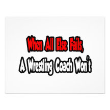 When All Else Fails, A Wrestling Coach Won't Custom Invitations