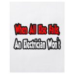 When All Else Fails, An Electrician Won't flyers