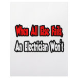When All Else Fails, An Electrician Won't letterhead