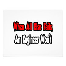 When All Else Fails, An Engineer Won't Announcement