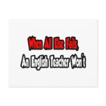 When All Else Fails, An English Teacher Won't Postcard