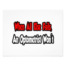 When All Else Fails, An Optometrist Won't Announcement