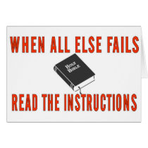WHEN ALL ELSE FAILS CARD