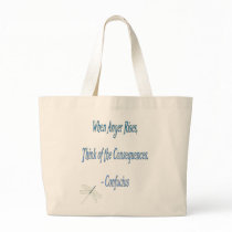*When Anger Rises...*- Confucius Quote Tote Bags