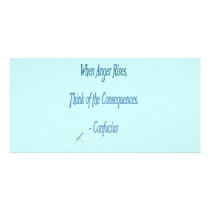 *When Anger Rises...*- Confucius Quote Photo Greeting Card