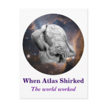 When Atlas Shirked Medallion Postcards