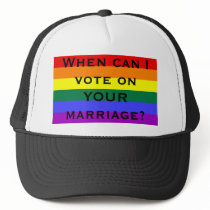 When can I vote on YOUR marriage? Mesh Hats