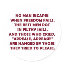 When Freedom Fails Sticker