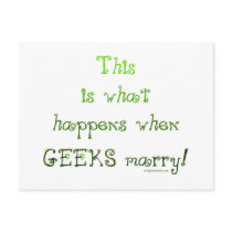 When Geeks Marry Post Card