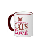 When God Created Cats Coffee Mugs