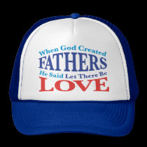 When God Created Fathers hats