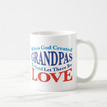 When God Created Grandpas mugs