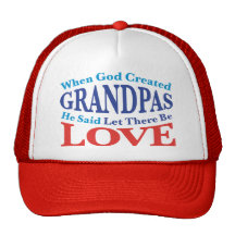 When God Created Grandpas Mesh Hat