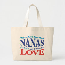 When God Created Nanas Canvas Bag