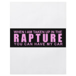 When I Am Taken Up In The Rapture... Personalized Flyer