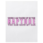 When I Am Taken Up In The Rapture... Personalized Flyer