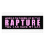 When I Am Taken Up In The Rapture... Photo Cards