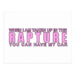 When I Am Taken Up In The Rapture... Postcards