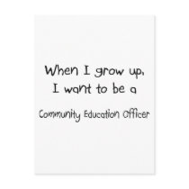 When I grow up I want to be a Community Education Postcard