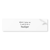 When I grow up I want to be a Developer Bumper Sticker