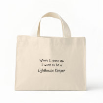 When I grow up I want to be a Lighthouse Keeper Canvas Bag