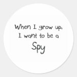 When I grow up I want to be a Spy Stickers