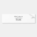 When I grow up I want to be a Tinsmith Bumper Stickers